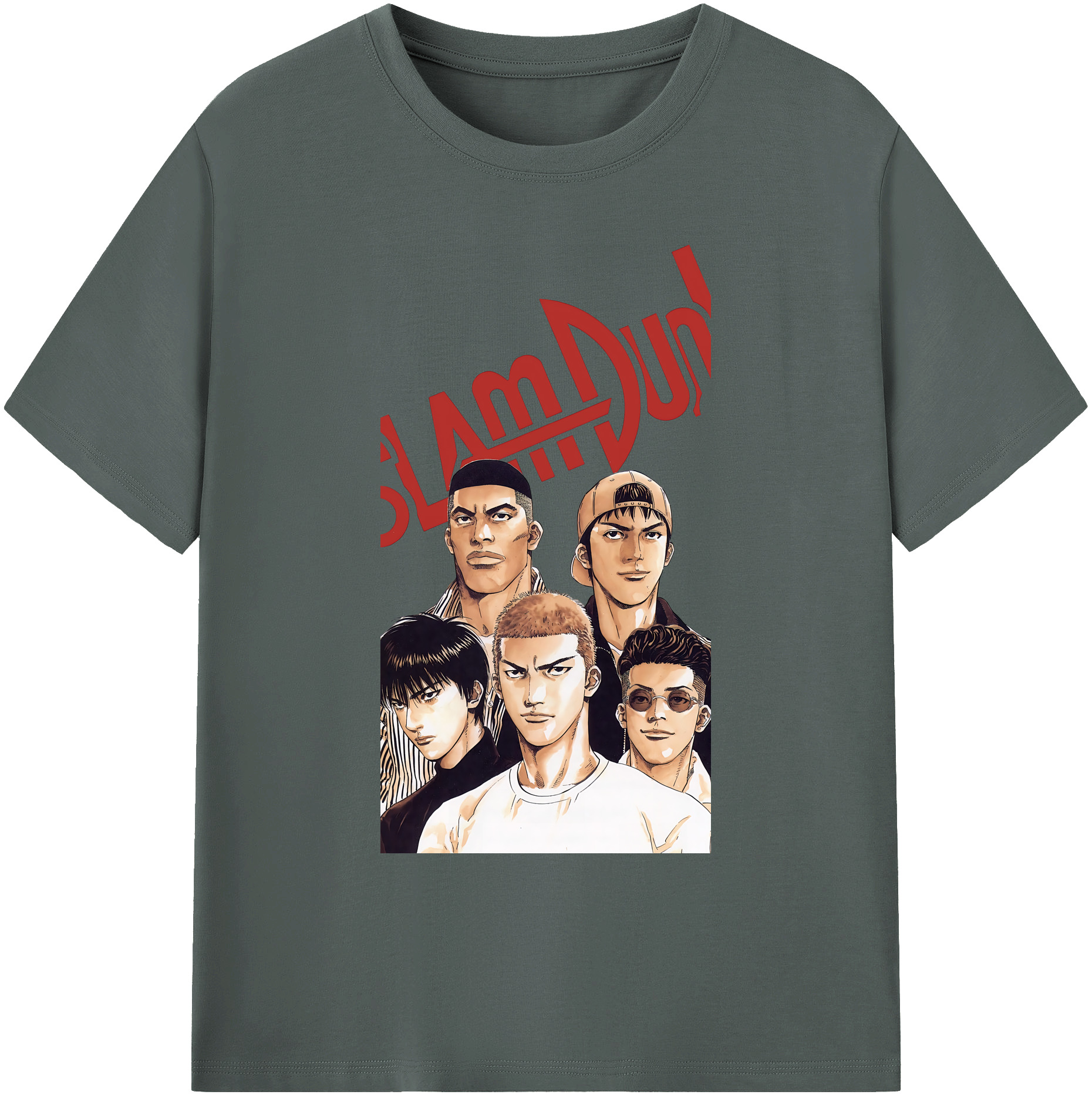 （画像用） SLAM DUNK／スラムダンク 綿100％ メンズ半袖Tシャツ｜肌触りやわらか＆通気性